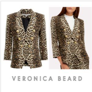 veronica beard leopard blazer